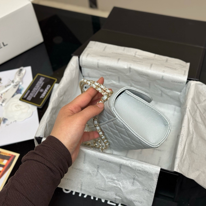 CHANEL CLASSIC FLAP ICE GREY