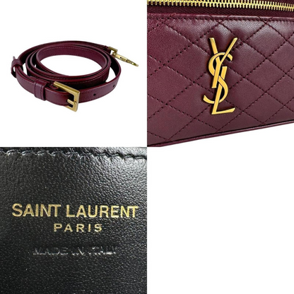 YVES SAINT LAURENT GABY VANITY CASE IN LAMBSKIN LEATHER