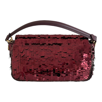 FENDI BAGUETTE BAG IN RED SEQUINS