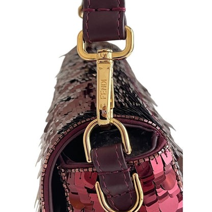 FENDI BAGUETTE BAG IN RED SEQUINS
